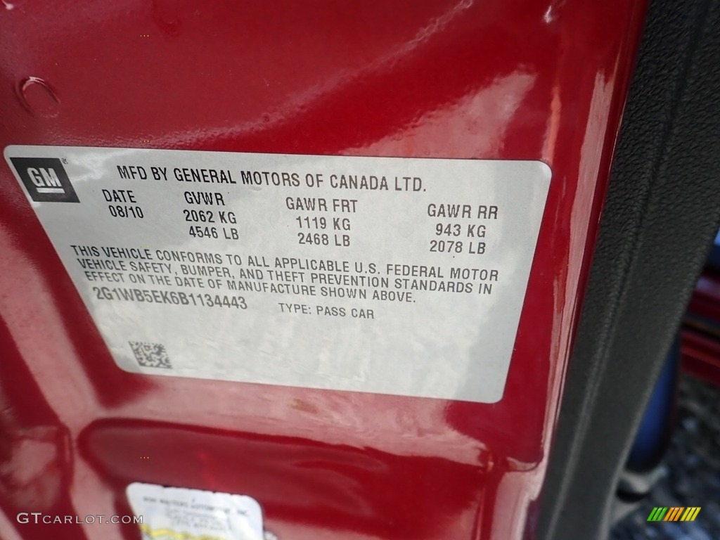 2011 Impala LT - Red Jewel Tintcoat / Ebony photo #14