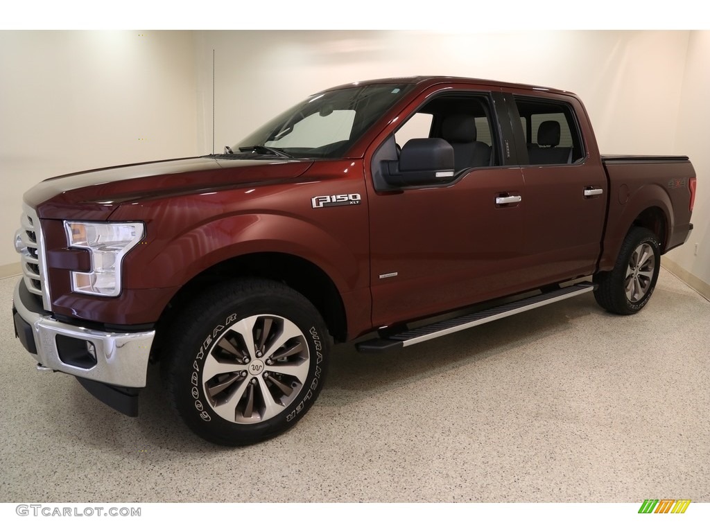 2017 F150 XLT SuperCrew 4x4 - Bronze Fire / Earth Gray photo #3