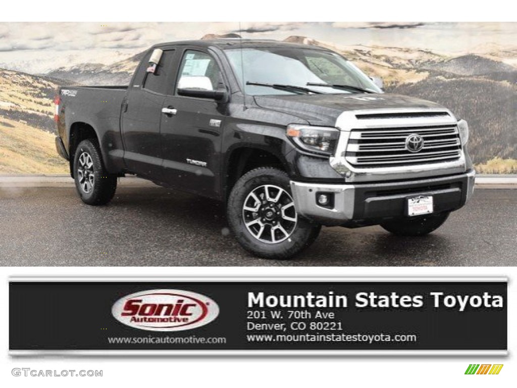 2019 Tundra Limited Double Cab 4x4 - Midnight Black Metallic / Graphite photo #1