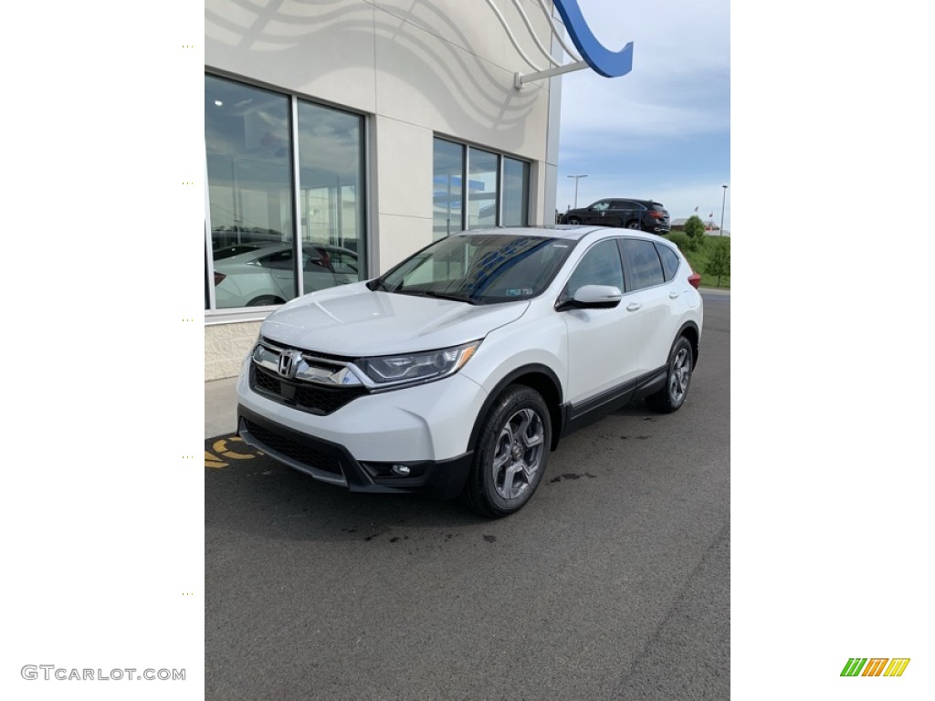 2019 CR-V EX-L AWD - Platinum White Pearl / Gray photo #2