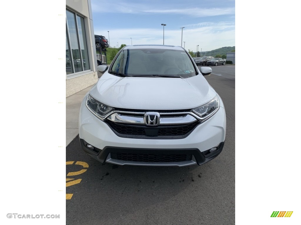 2019 CR-V EX-L AWD - Platinum White Pearl / Gray photo #3