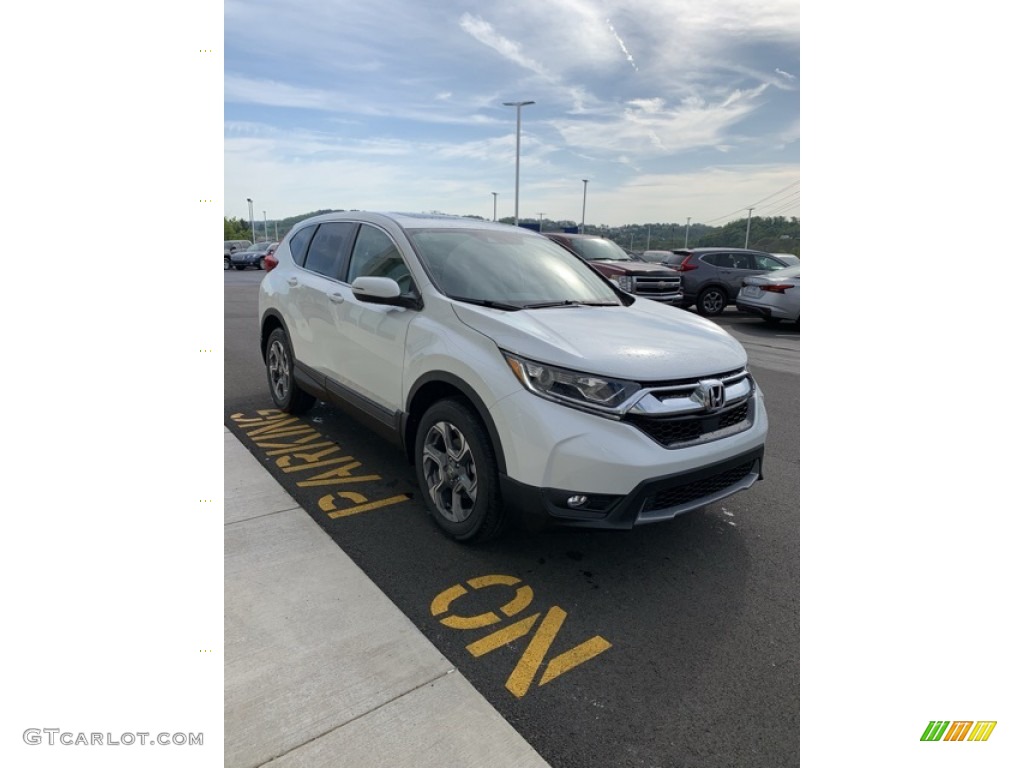 2019 CR-V EX-L AWD - Platinum White Pearl / Gray photo #4