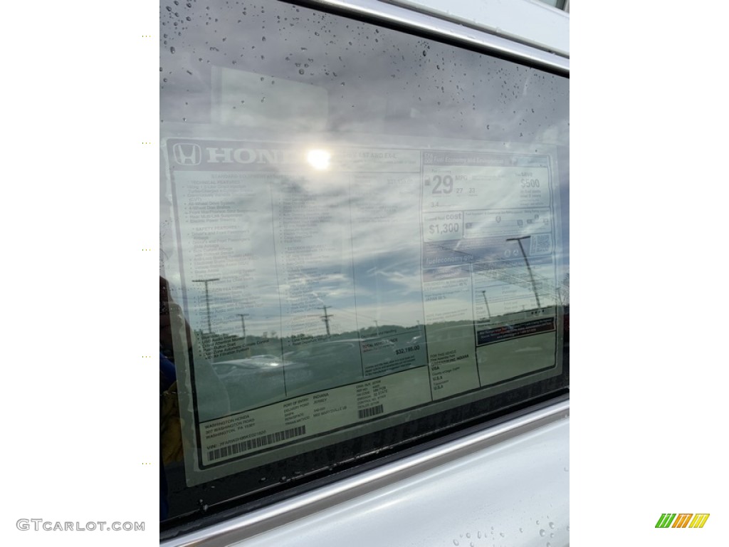 2019 CR-V EX-L AWD - Platinum White Pearl / Gray photo #15