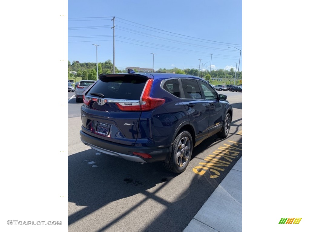 2019 CR-V EX AWD - Obsidian Blue Pearl / Gray photo #5
