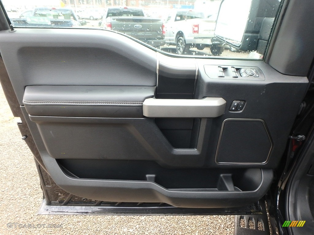 2019 Ford F150 SVT Raptor SuperCrew 4x4 Raptor Black Door Panel Photo #133313871