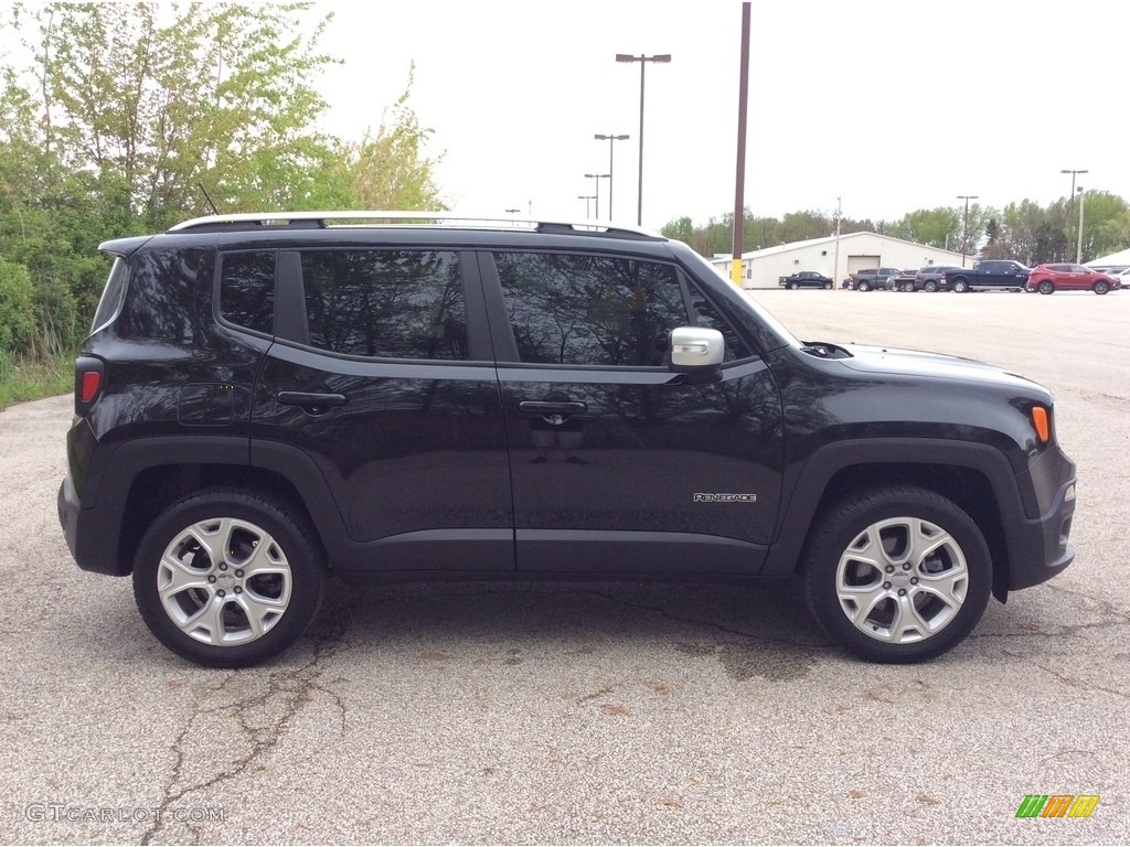 2016 Renegade Limited 4x4 - Black / Black photo #6