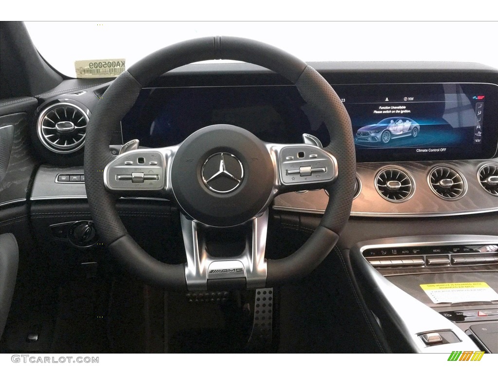 2019 Mercedes-Benz AMG GT 63 Macchiato Beige/Black Steering Wheel Photo #133318321