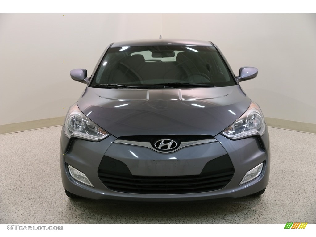 2017 Veloster Value Edition - Triathlon Gray / Black photo #2