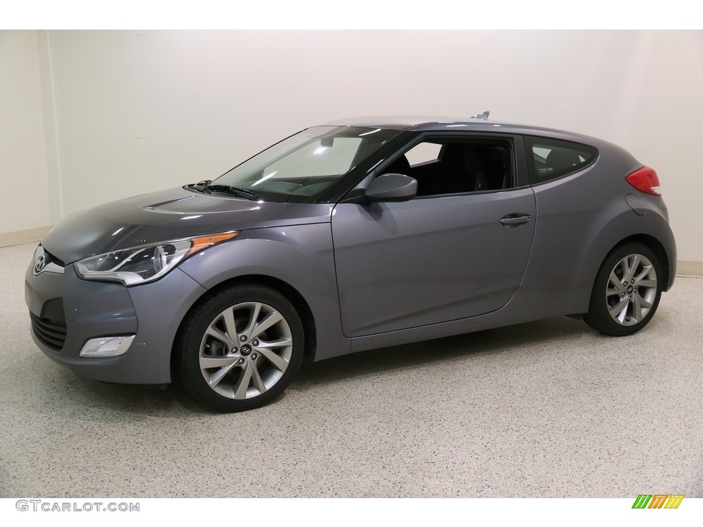 2017 Veloster Value Edition - Triathlon Gray / Black photo #3
