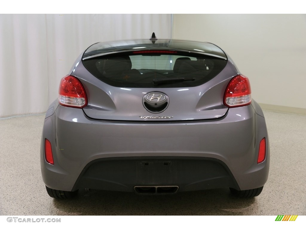 2017 Veloster Value Edition - Triathlon Gray / Black photo #13