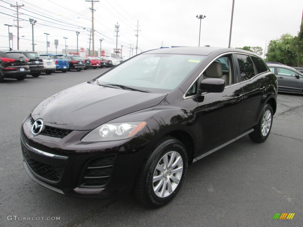 2011 CX-7 i Sport - Black Cherry Mica / Sand photo #2