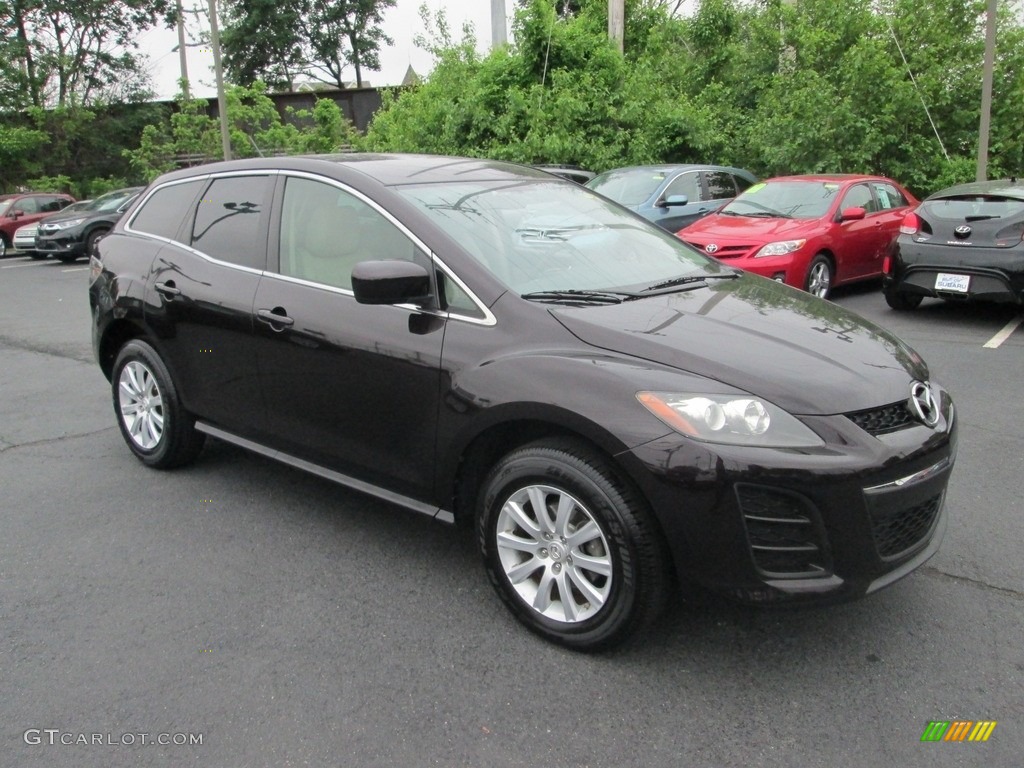 2011 CX-7 i Sport - Black Cherry Mica / Sand photo #4