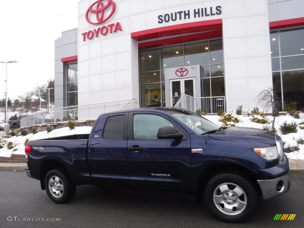 2008 Tundra SR5 TRD Double Cab 4x4 - Nautical Blue Metallic / Graphite Gray photo #2