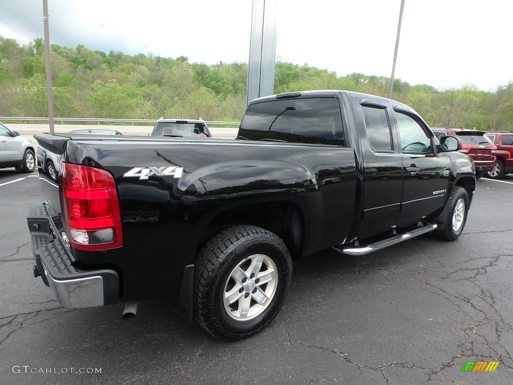 2008 Sierra 1500 SLE Extended Cab 4x4 - Onyx Black / Ebony photo #10
