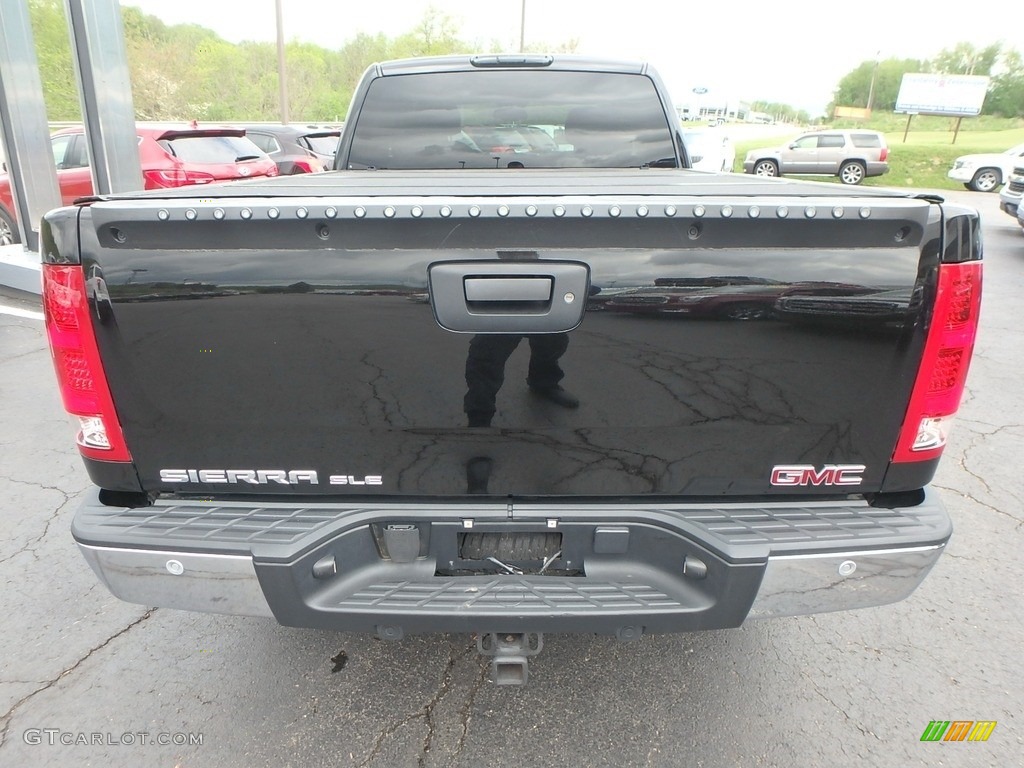 2008 Sierra 1500 SLE Extended Cab 4x4 - Onyx Black / Ebony photo #11
