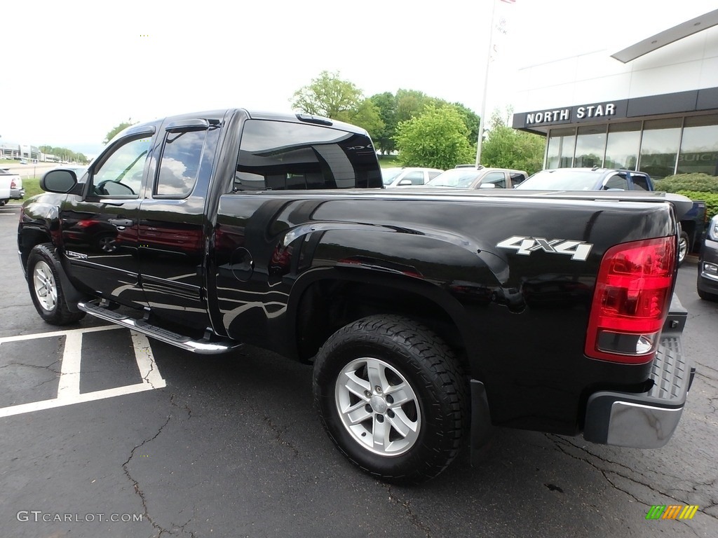 2008 Sierra 1500 SLE Extended Cab 4x4 - Onyx Black / Ebony photo #13