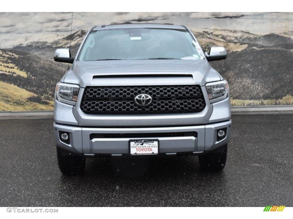 2019 Tundra Platinum CrewMax 4x4 - Silver Sky Metallic / Black photo #2