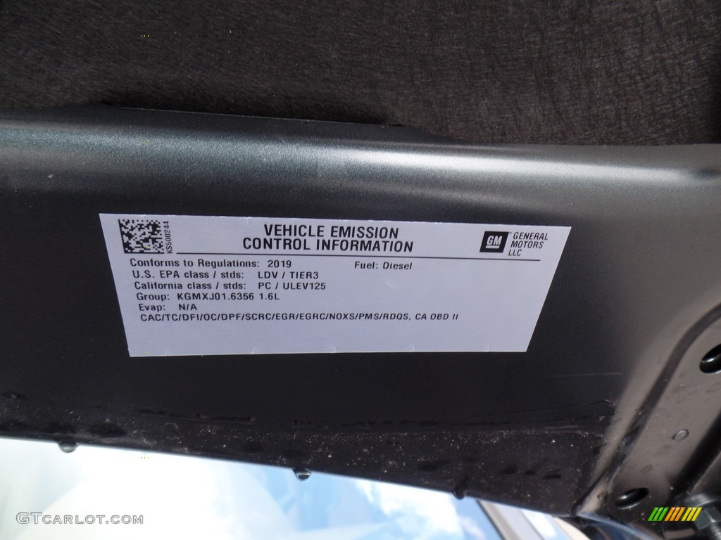 2019 Cruze Diesel Hatchback - Graphite Metallic / Jet Black/­Umber photo #15