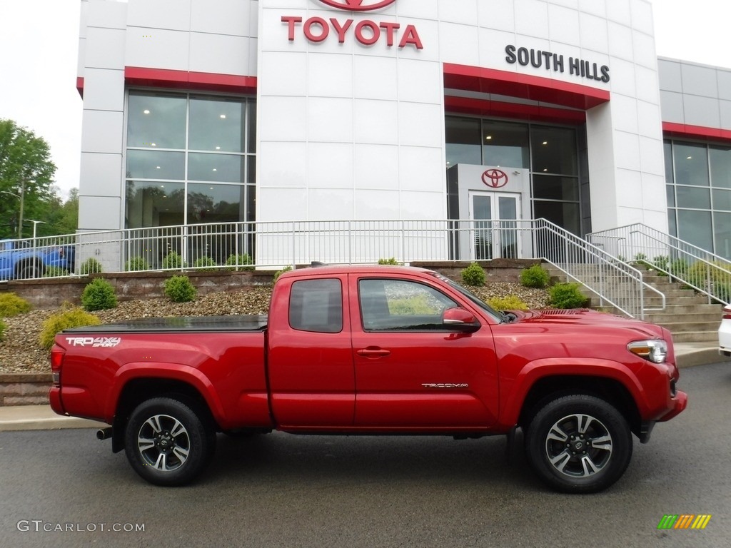 2017 Tacoma TRD Sport Access Cab 4x4 - Barcelona Red Metallic / TRD Graphite photo #2