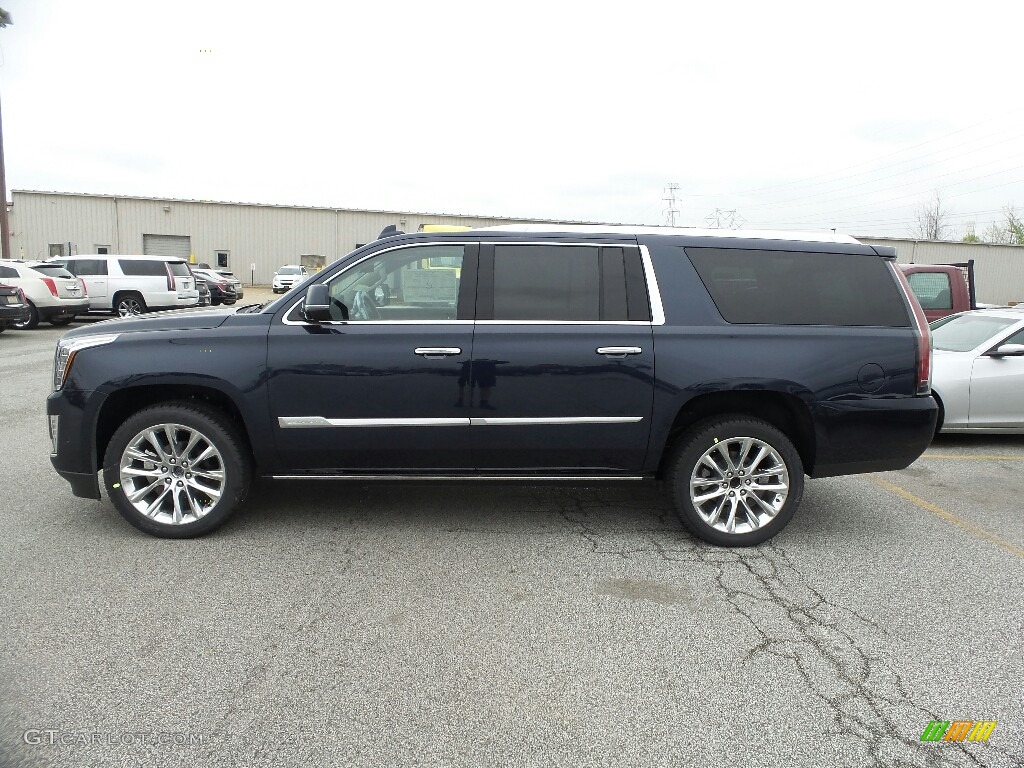 Dark Adriatic Blue Metallic 2019 Cadillac Escalade ESV Premium Luxury 4WD Exterior Photo #133321755