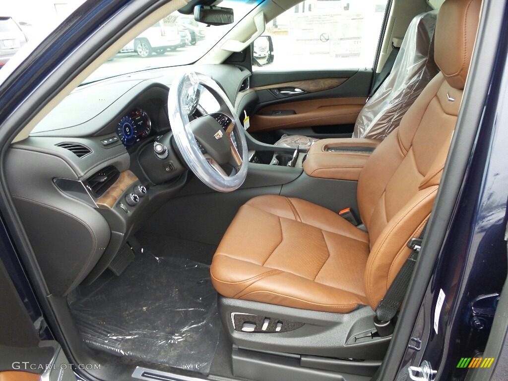 Kona Brown/Jet Black Accents Interior 2019 Cadillac Escalade ESV Premium Luxury 4WD Photo #133321764
