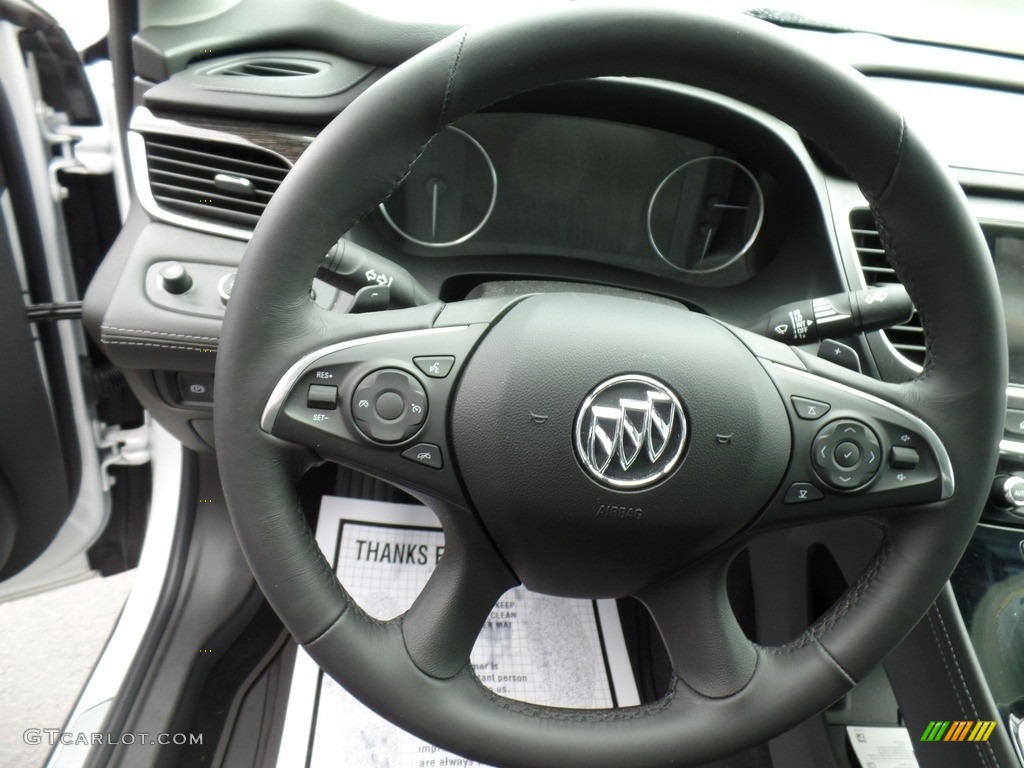 2019 Buick LaCrosse Essence AWD Ebony Steering Wheel Photo #133322454