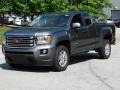 2019 Satin Steel Metallic GMC Canyon SLE Extended Cab  photo #5