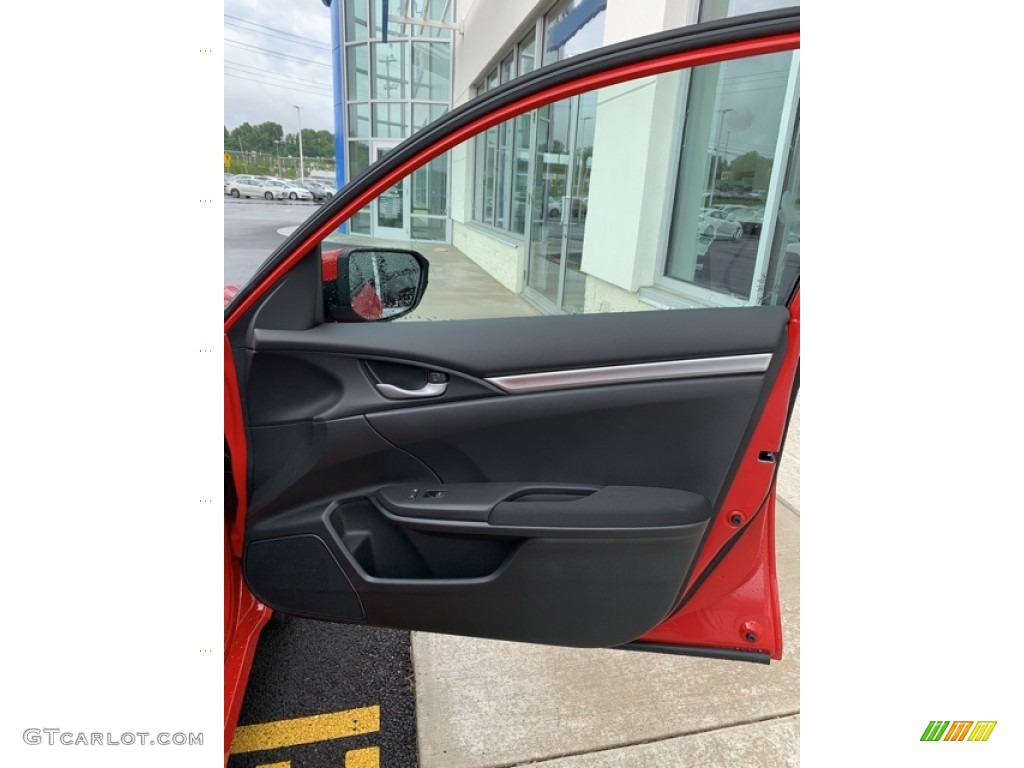 2019 Civic LX Sedan - Rallye Red / Black photo #25
