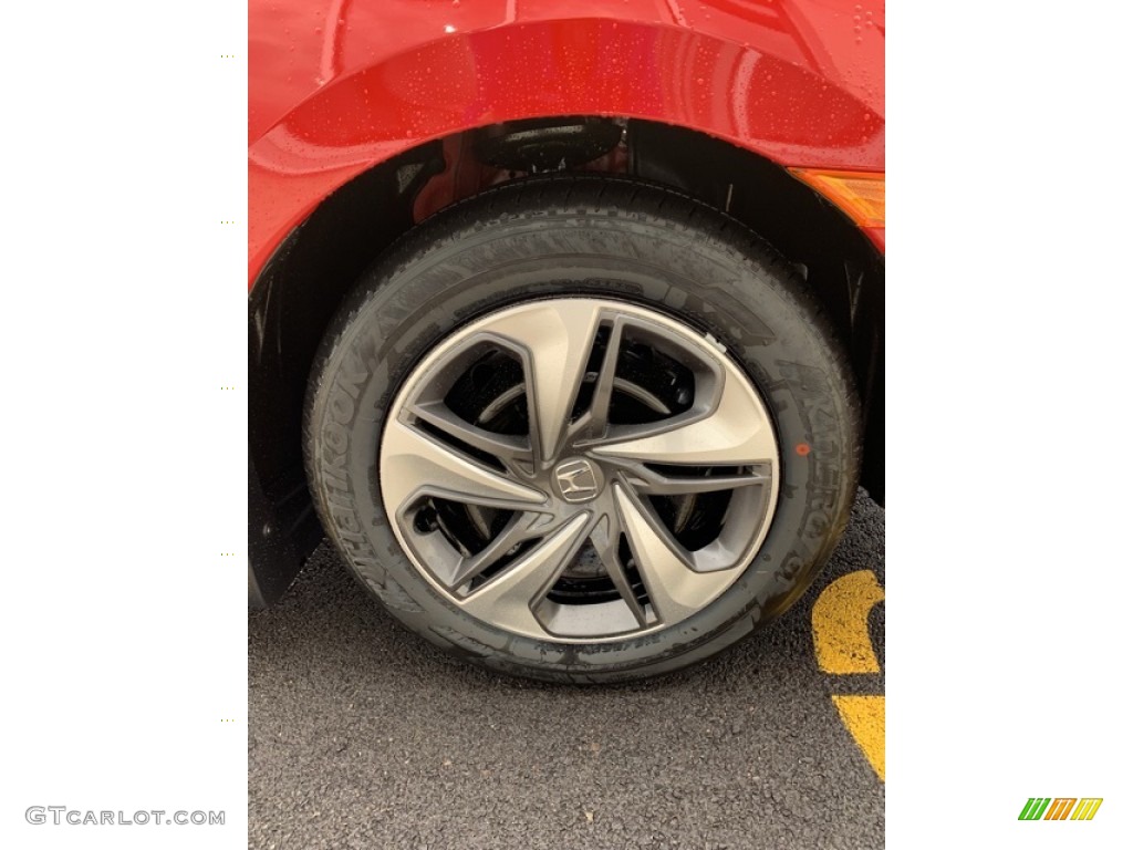 2019 Civic LX Sedan - Rallye Red / Black photo #28