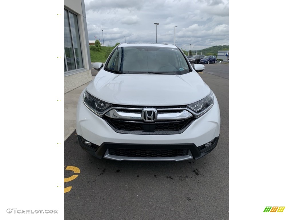 2019 CR-V EX-L AWD - Platinum White Pearl / Gray photo #3
