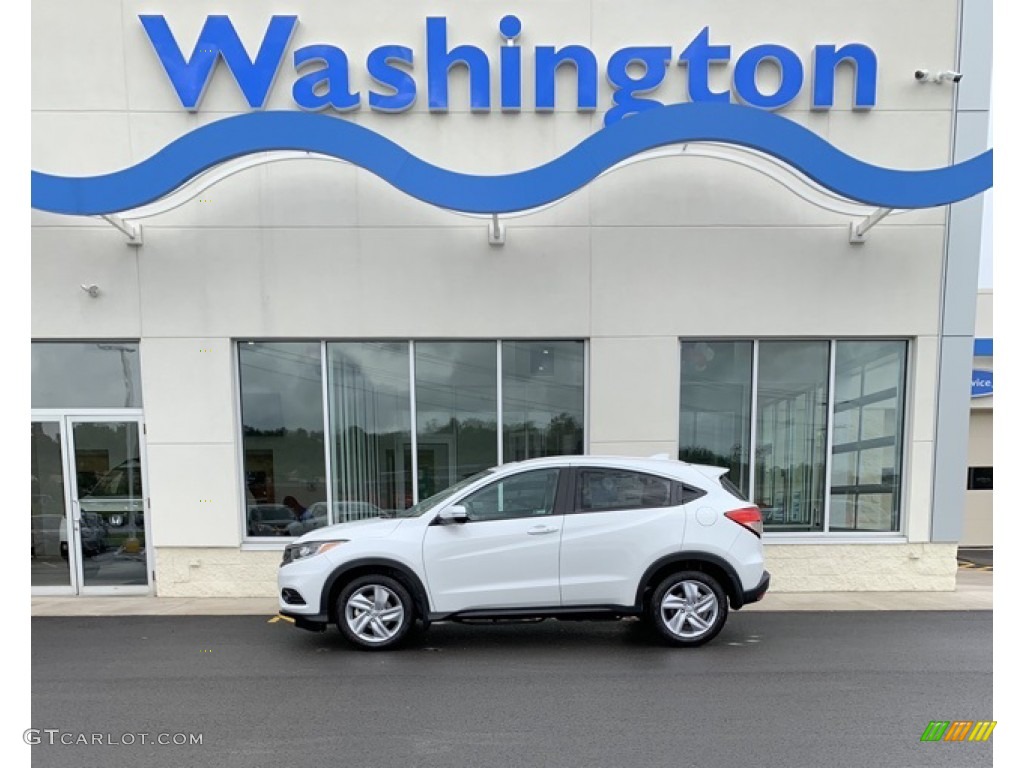 2019 HR-V EX AWD - Platinum White Pearl / Gray photo #1