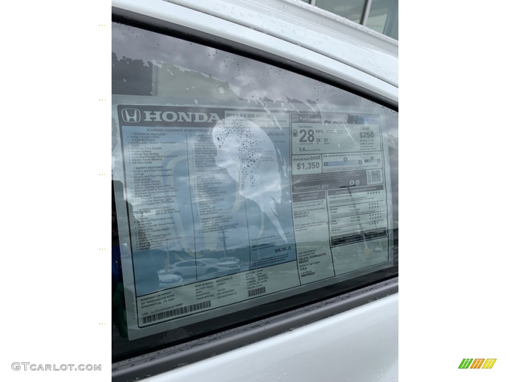 2019 HR-V EX AWD - Platinum White Pearl / Gray photo #15