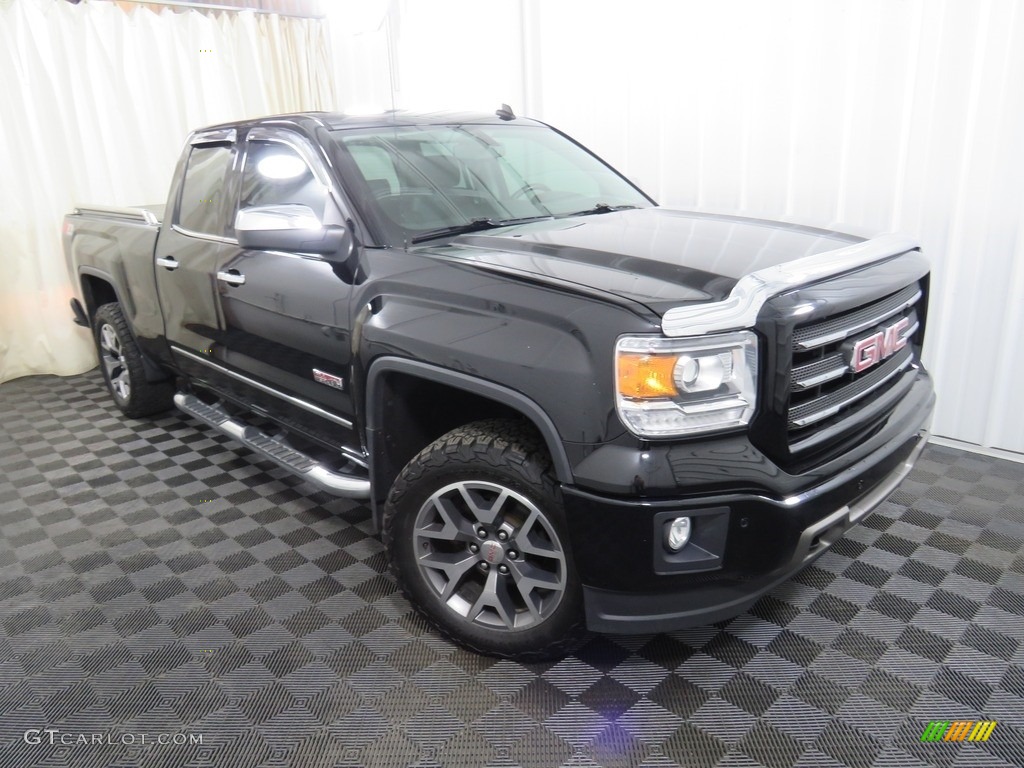 2014 Sierra 1500 SLT Double Cab 4x4 - Onyx Black / Jet Black photo #6