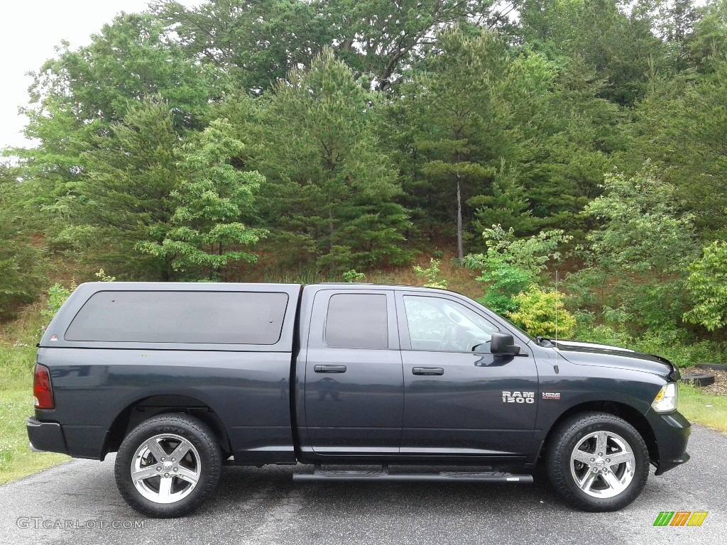 2014 1500 Express Quad Cab 4x4 - Maximum Steel Metallic / Black/Diesel Gray photo #5