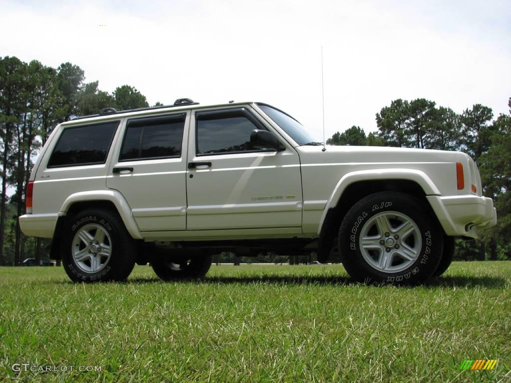 2001 Cherokee Classic 4x4 - Stone White / Agate photo #5