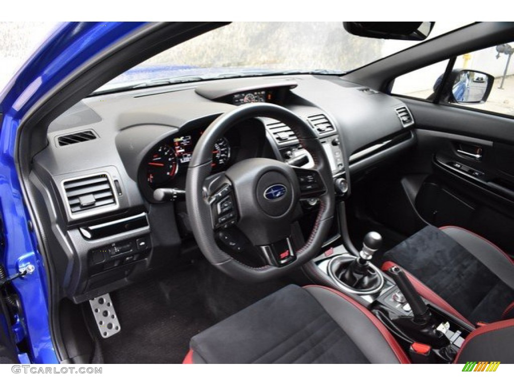 Carbon Black Interior 2018 Subaru WRX STI Photo #133331559