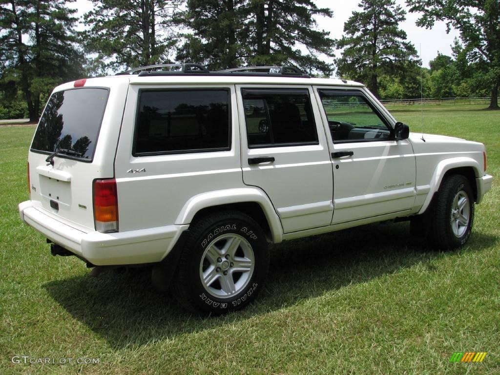 2001 Cherokee Classic 4x4 - Stone White / Agate photo #6