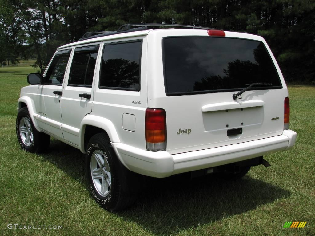 2001 Cherokee Classic 4x4 - Stone White / Agate photo #8