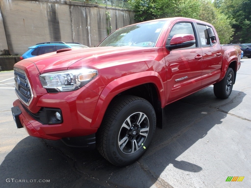 2019 Tacoma TRD Sport Double Cab 4x4 - Barcelona Red Metallic / Black photo #4