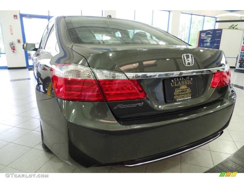 2014 Accord EX-L Sedan - Hematite Metallic / Black photo #9
