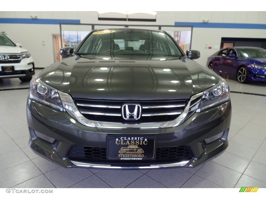 2014 Accord EX-L Sedan - Hematite Metallic / Black photo #13