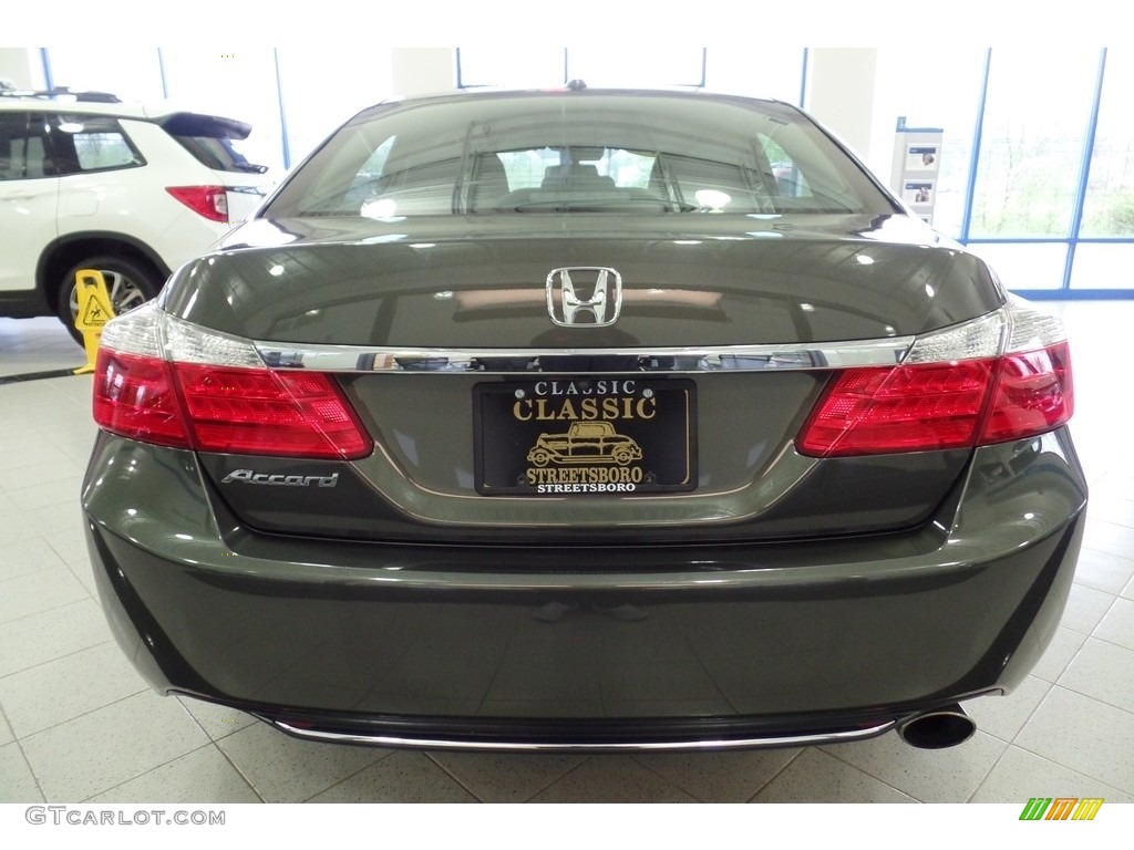 2014 Accord EX-L Sedan - Hematite Metallic / Black photo #14