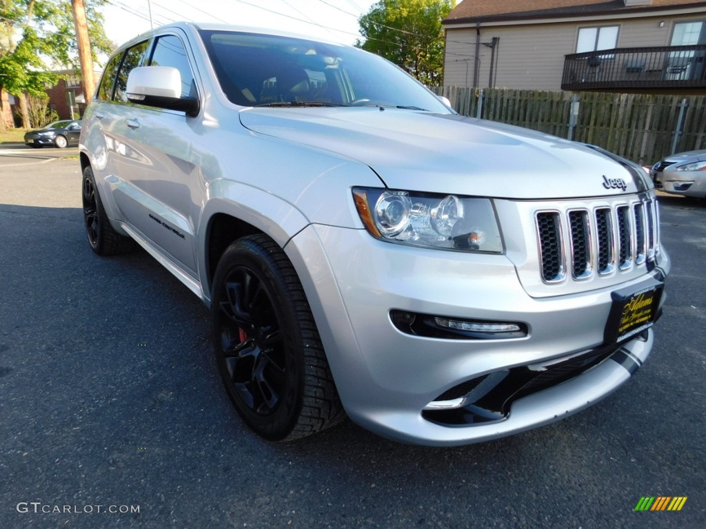 2012 Grand Cherokee SRT8 4x4 - Bright Silver Metallic / SRT Black photo #3