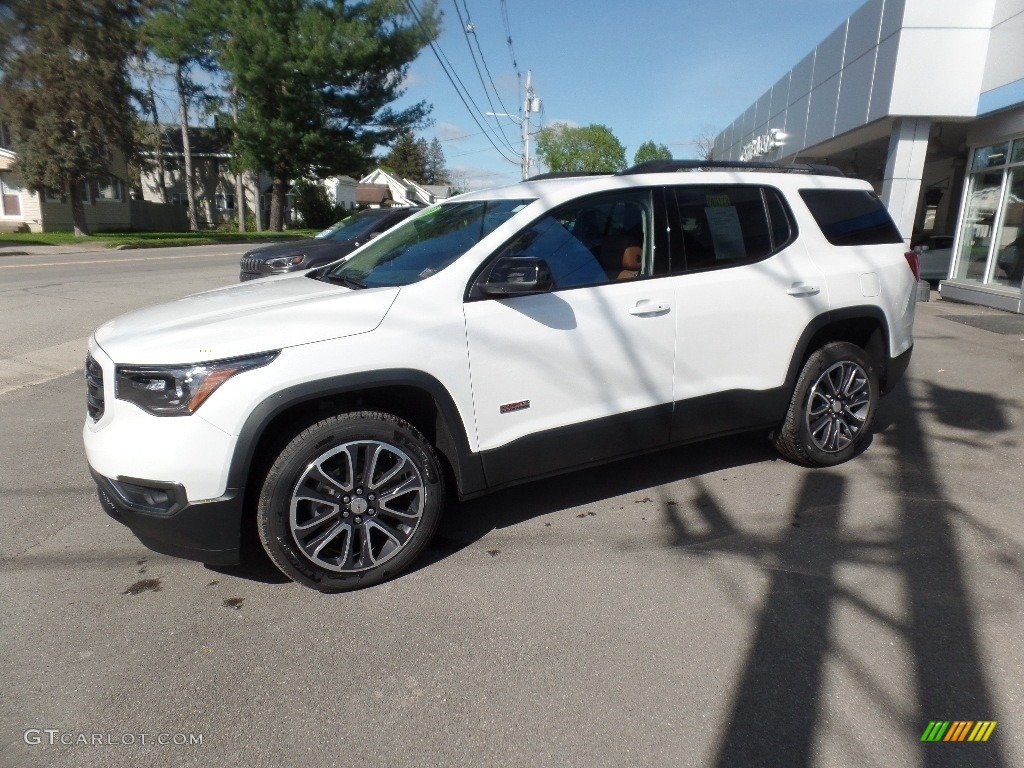 White Frost Tricoat 2019 GMC Acadia SLT AWD Exterior Photo #133335698