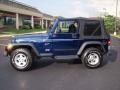 2002 Patriot Blue Pearl Jeep Wrangler Sport 4x4  photo #5