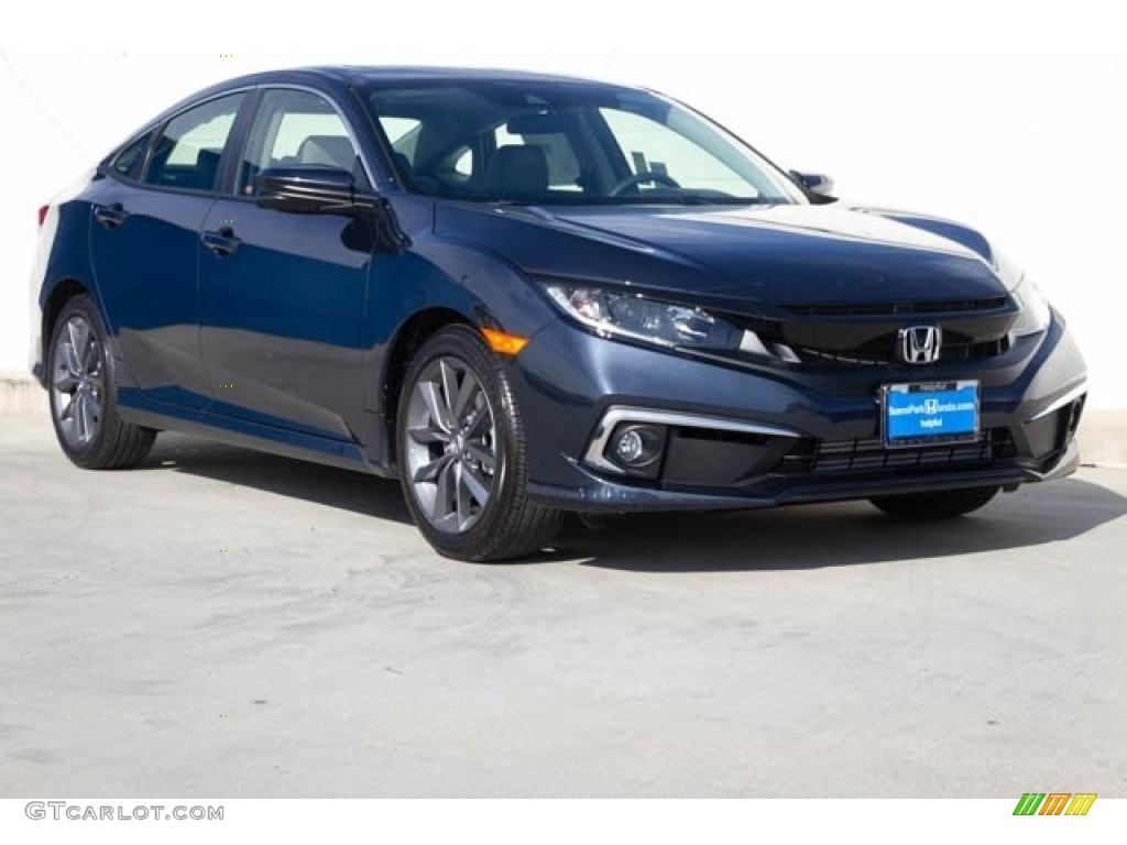2019 Cosmic Blue Metallic Honda Civic EX Sedan 133335998 Photo 40