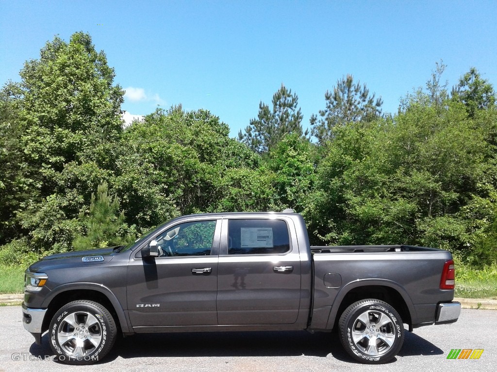 2019 1500 Laramie Crew Cab 4x4 - Granite Crystal Metallic / Black photo #1