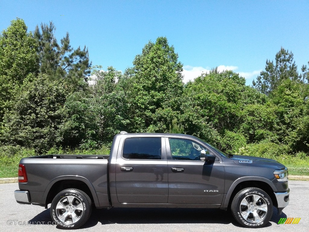 2019 1500 Laramie Crew Cab 4x4 - Granite Crystal Metallic / Black photo #5