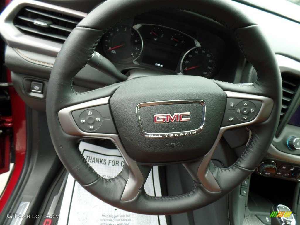 2019 GMC Acadia SLT AWD Jet Black/Kalahari Steering Wheel Photo #133345320