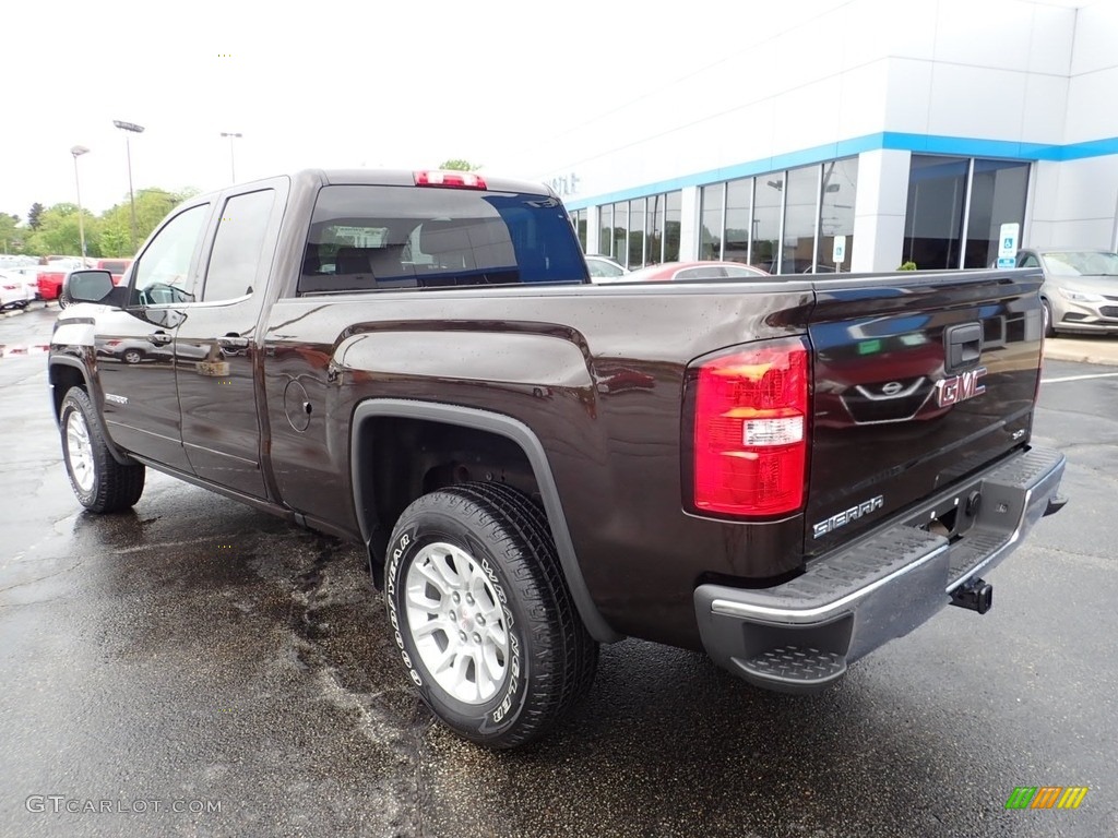 2018 Sierra 1500 SLE Double Cab 4WD - Deep Mahogany Metallic / Jet Black photo #4